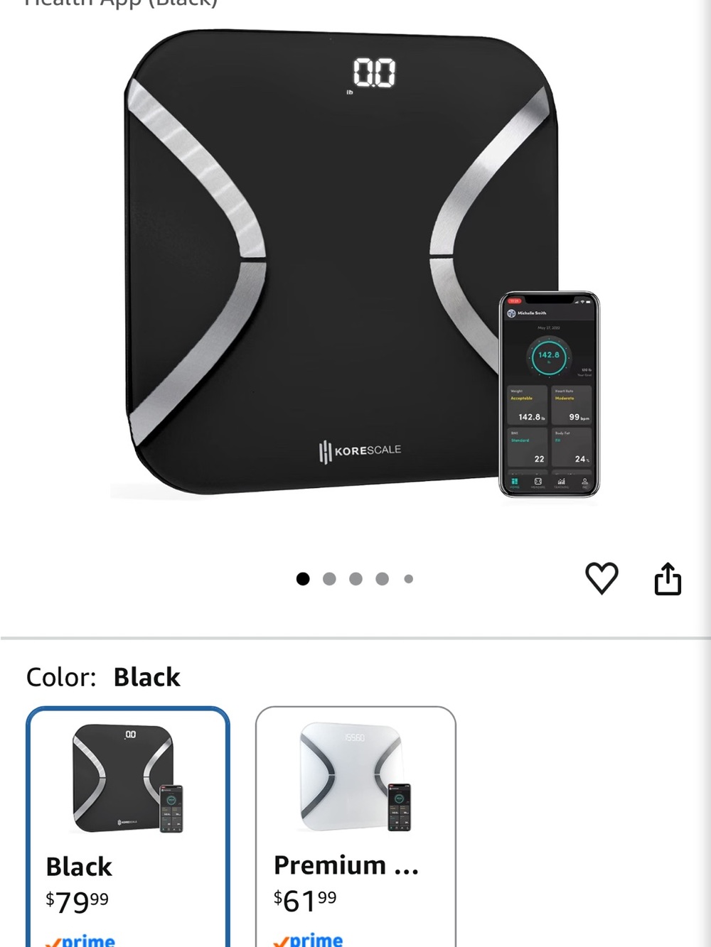 KORESCALE GEN-2 Smart Scale - Black